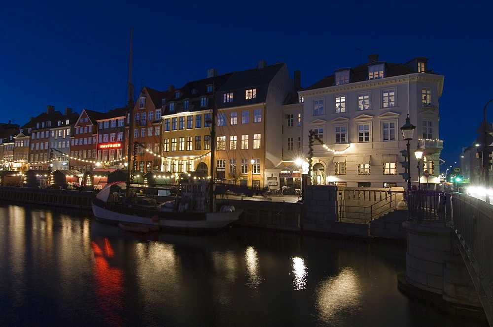 Nyhavn at Christmas, Copenhagen, Denmark, Scandinavia, Europe