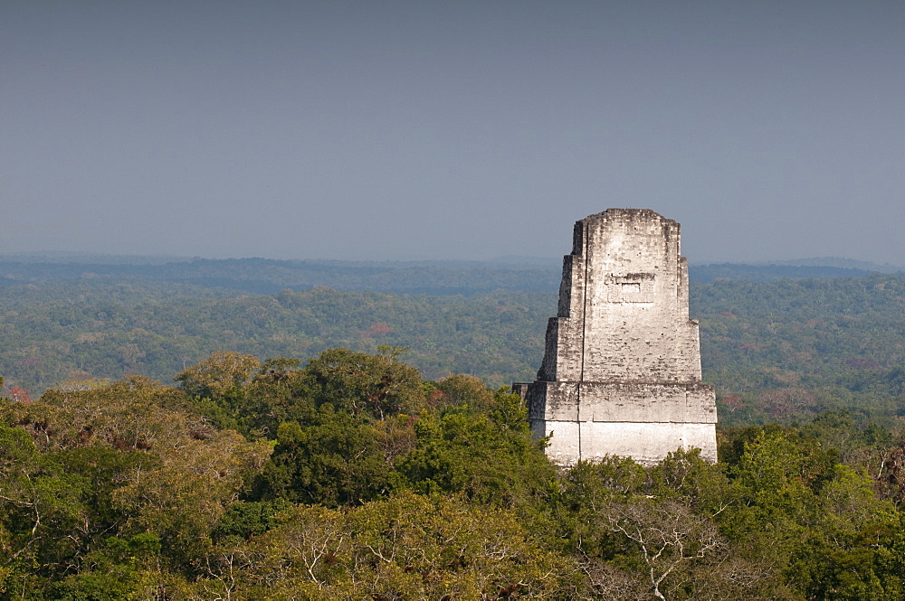 Temple III, Mayan archaeological site, Tikal, UNESCO World Heritage Site, Guatemala, Central America