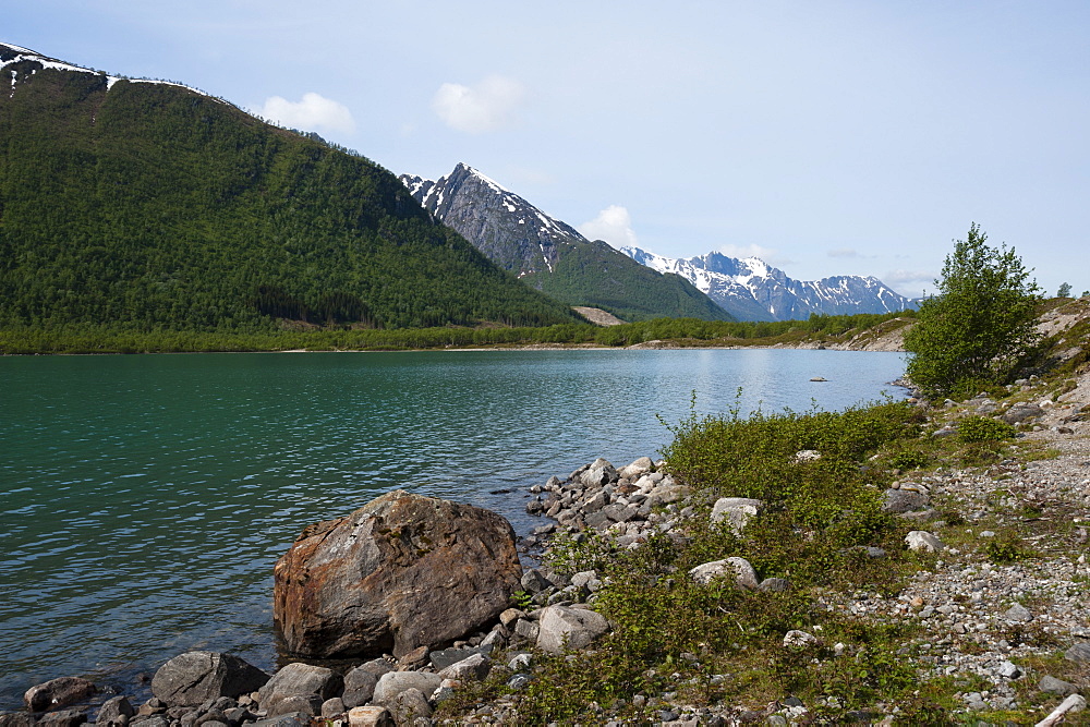 Svartisen Glacier Lake, Norway, Scandinavia, Europe 