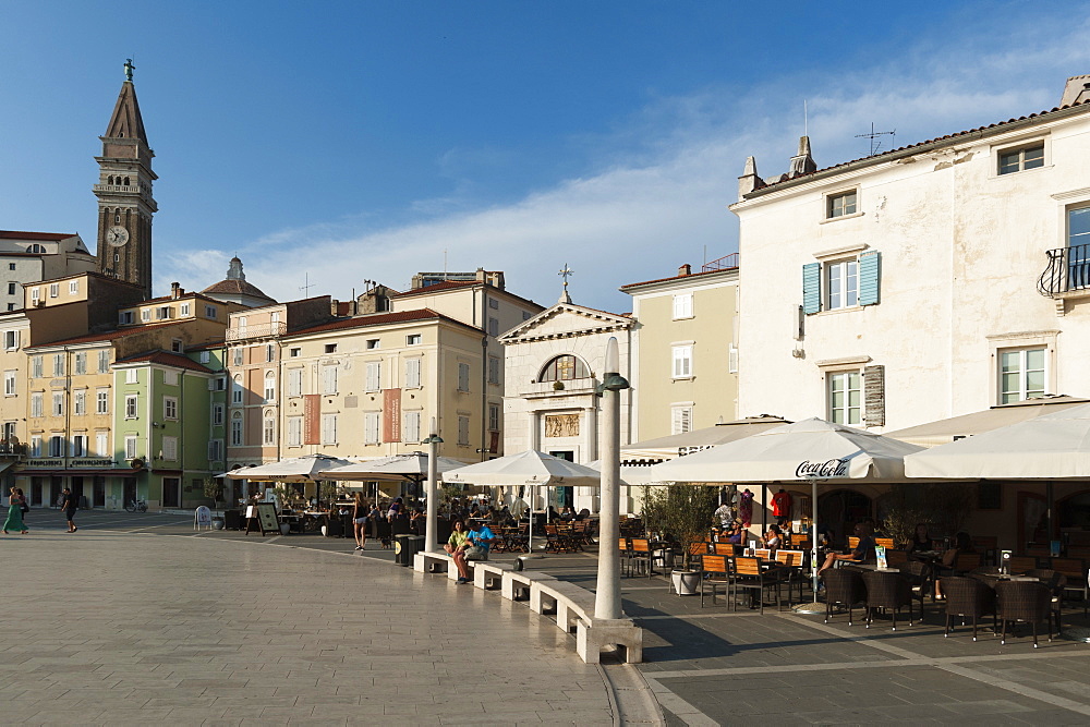 Tartini Square, Piran, Slovenia, Europe