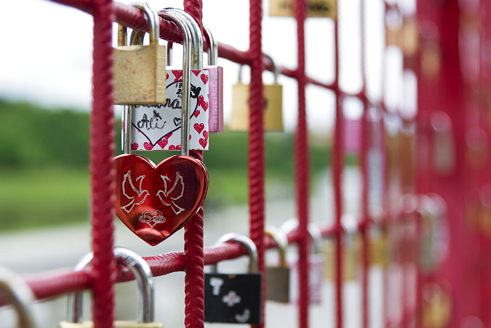 Locks of love, Maribor, Slovenia, Europe