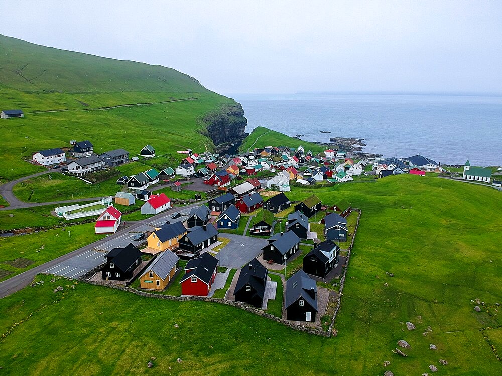 Gjogv, Esturoy Island, Faroe Islands, Denmark, Europe