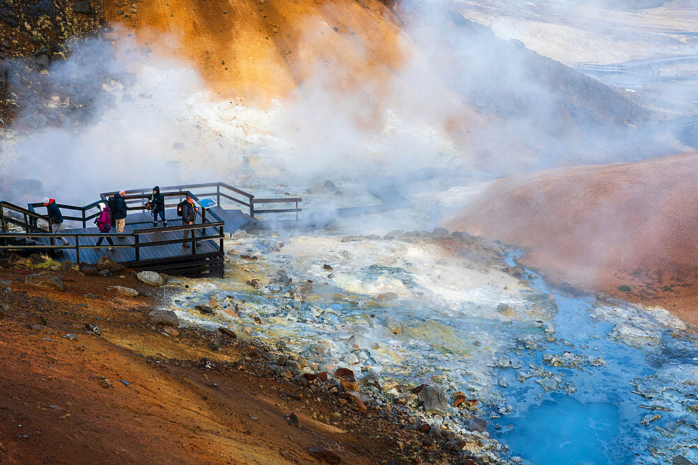 Seltun geothermal area, Krysuvik, Reykjanes peninsula, Iceland, Polar Regions