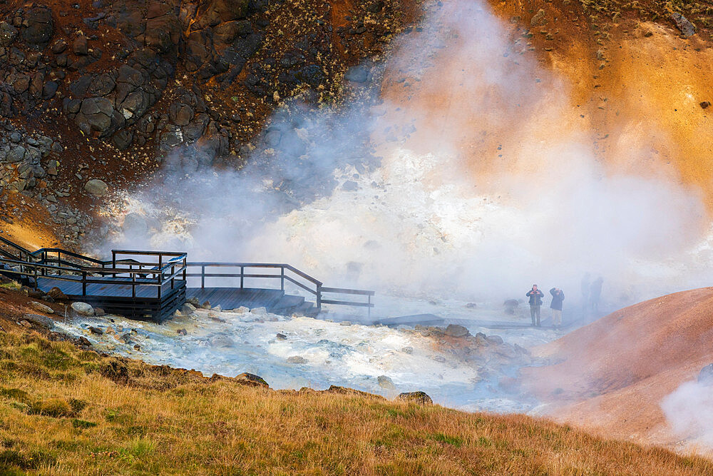 Seltun geothermal area, Krysuvik, Reykjanes peninsula, Iceland, Polar Regions