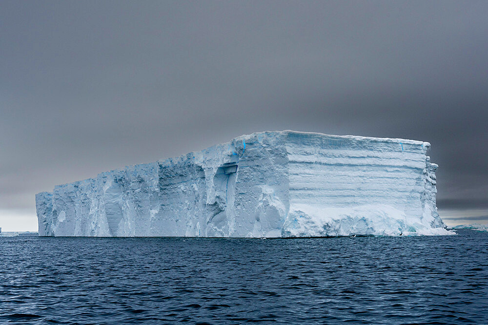 Tabular iceberg, Larsen C Ice Shelf, Weddell Sea, Antarctica, Polar Regions