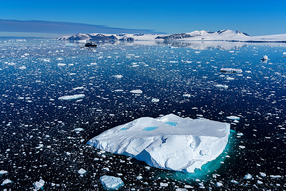 Aerial view of Larsen Inlet, Weddell Sea, Antarctica, Polar Regions