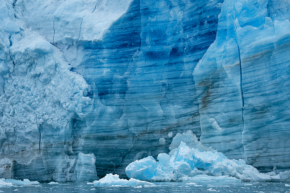 Lillyhookbreen glacier, Spitsbergen, Svalbard Islands, Norway.