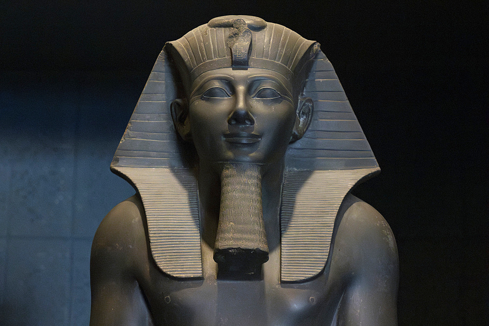 Statue of King Thutmosis III from Karnak, Luxor Museum, Luxor, Egypt, North Africa, Africa