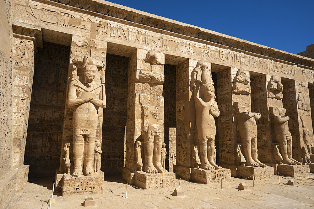 Temple of Ramesses III, Medinat Habu, UNESCO World Heritage Site, Thebes, Luxor, Egypt, North Africa, Africa