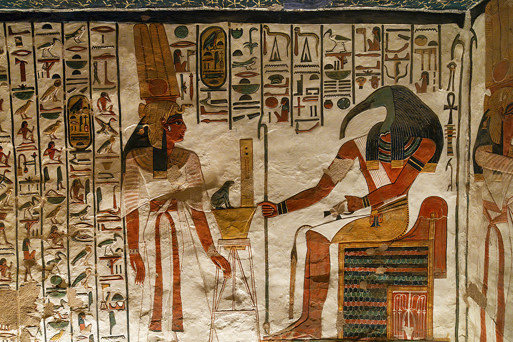 Tomb of Nefertari, Valley of the Queens, UNESCO World Heritage Site, Thebes, Egypt, North Africa, Africa