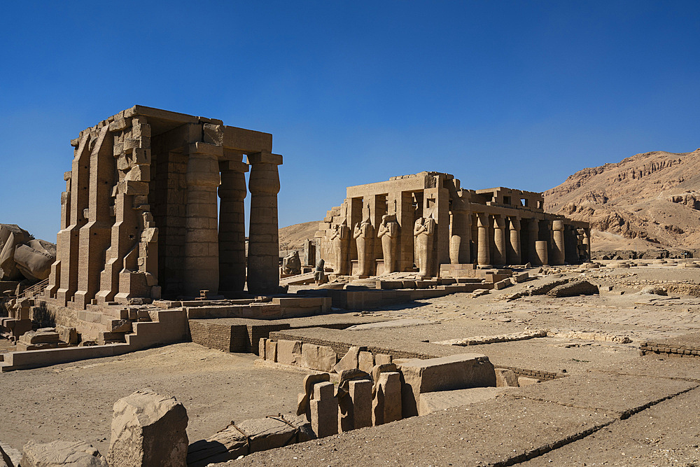 The Temple of Ramesses II (The Ramesseum), Luxor, Egypt.