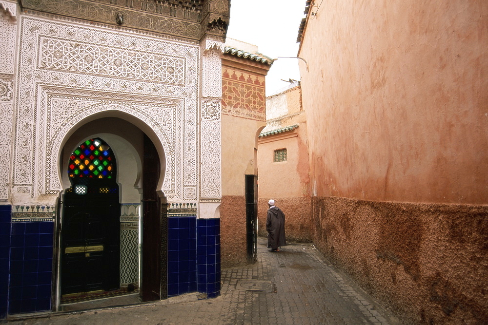 Street in the souk, Marrakesh (Marrakech), Morocco, North Africa, Africa