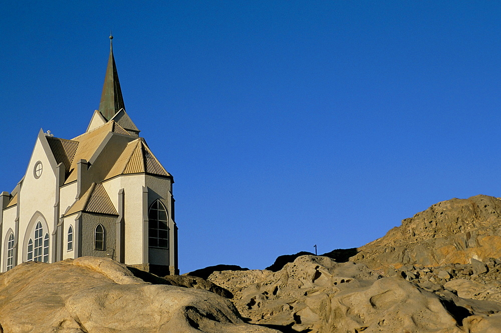 Felsenkirche, evangelical Lutheran church, Luderitz, Namibia, Africa