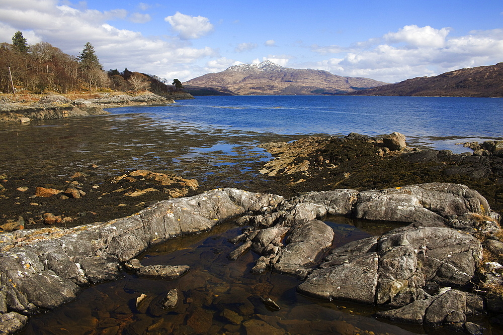 Loch Sunart, looking east, Argyll, Scotland, United Kingdom, Europe