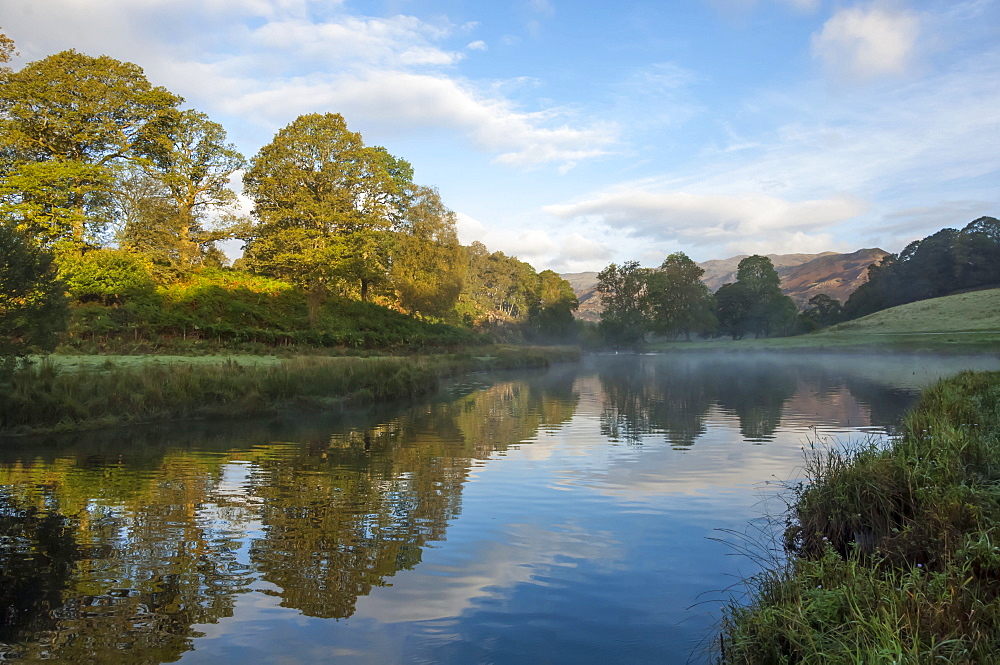 Elter Water lake in Lake District, England, Europe