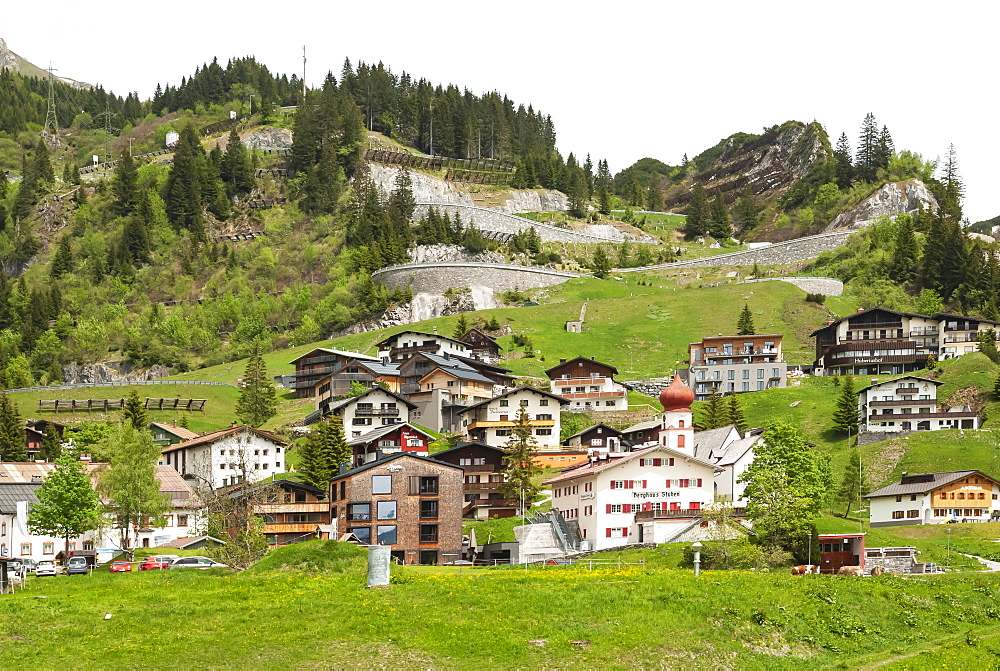 Stuben am Arlberg, ski resort, Vorarlberg, Austria, Europe