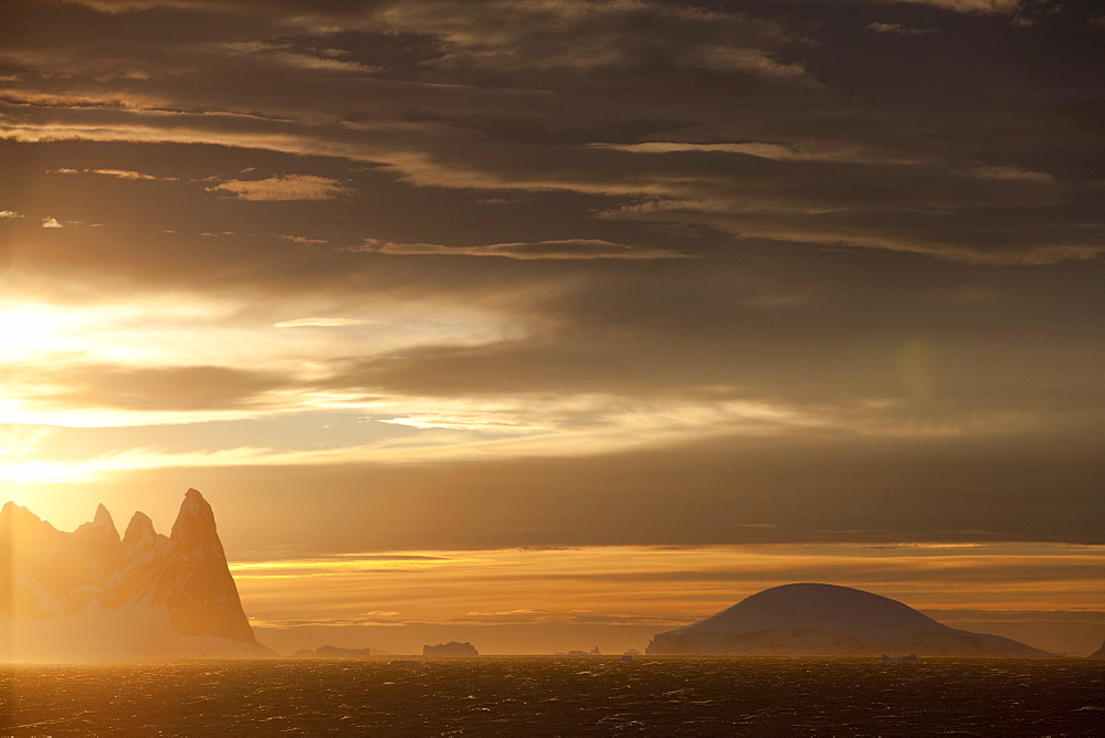 Sunrise at Gerlach Strait, Antarctica, Polar Regions