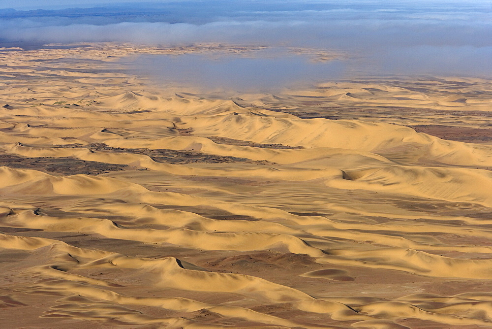 Aerial photo, Skeleton Coast Park, Namibia, Africa