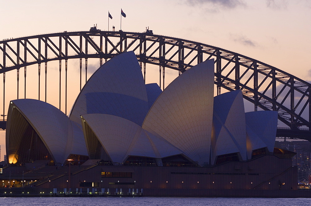 Sydney Opera House and Sydney Harbour Bridge, Sydney, New South Wales, Australia, Pacific