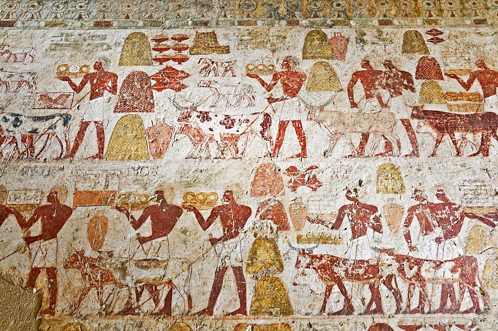 Scenes of arts and crafts, Tomb of Rekhmire, West Bank, Thebes, UNESCO World Heritage Site, Egypt, North Africa, Africa