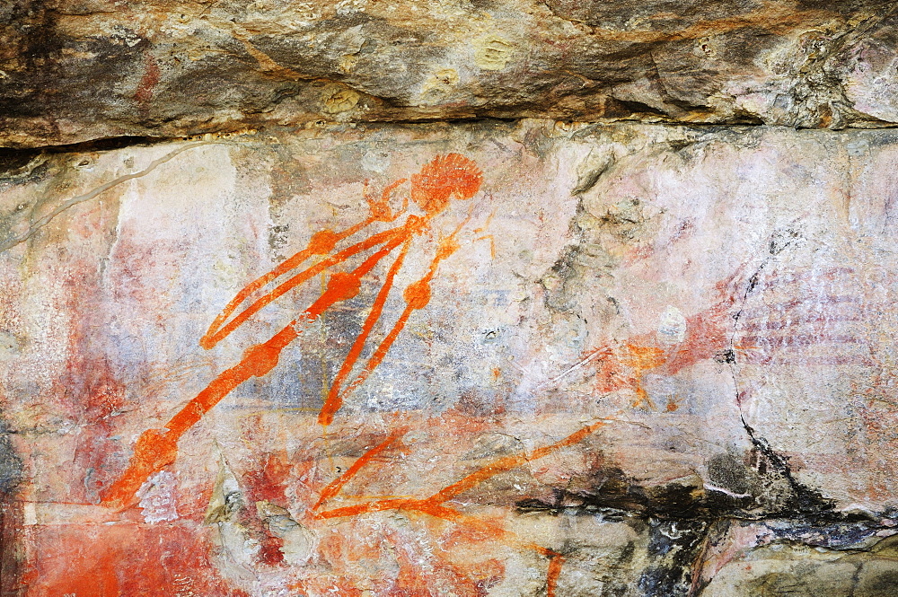 Aboriginal rock art, Ubirr, Kakadu National Park, UNESCO World Heritage Site, Northern Territory, Australia, Pacific