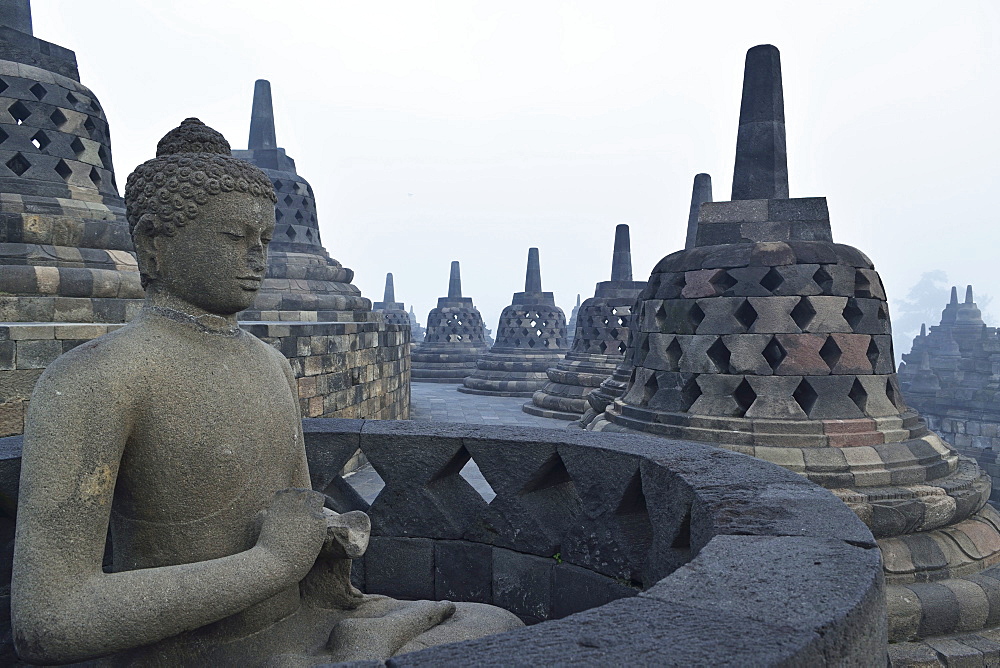 Borobodur, UNESCO World Heritage Site, Kedu Plain, Java, Indonesia, Southeast Asia, Asia