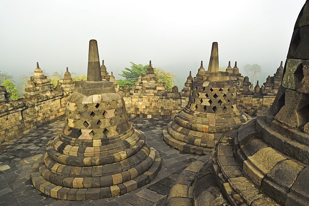 Borobodur, UNESCO World Heritage Site, Kedu Plain, Java, Indonesia, Southeast Asia, Asia