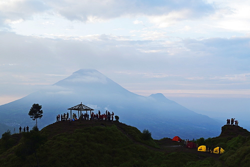 Mount Sindoro, Dieng Plateau, Java, Indonesia, Southeast Asia, Asia