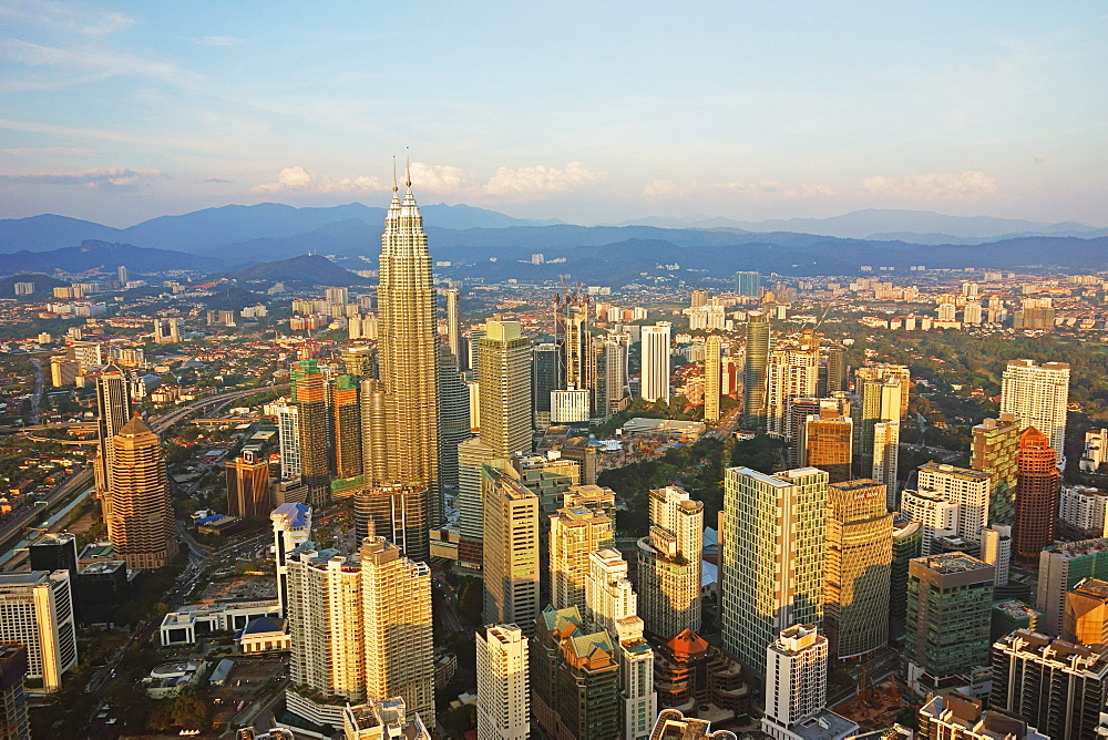 Kuala Lumpur skyline seen from KL Tower, Kuala Lumpur, Malaysia, Southeast Asia, Asia