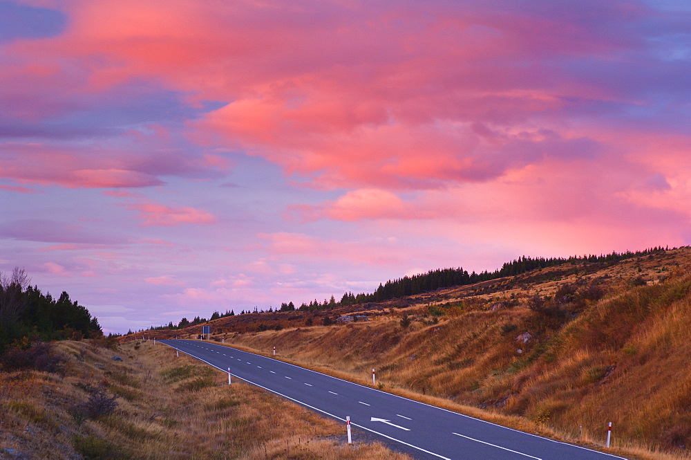 Mount Cook Road, Canterbury, South Island, New Zealand, Pacific