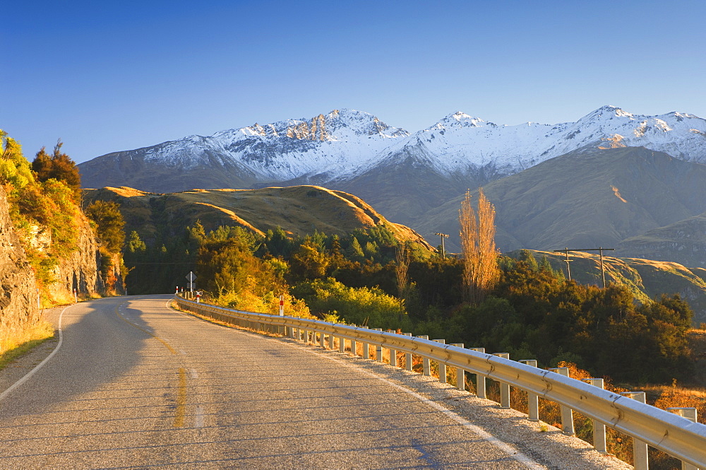 Road, Glendhu Bay, Central Otago, South Island, New Zealand, Pacific