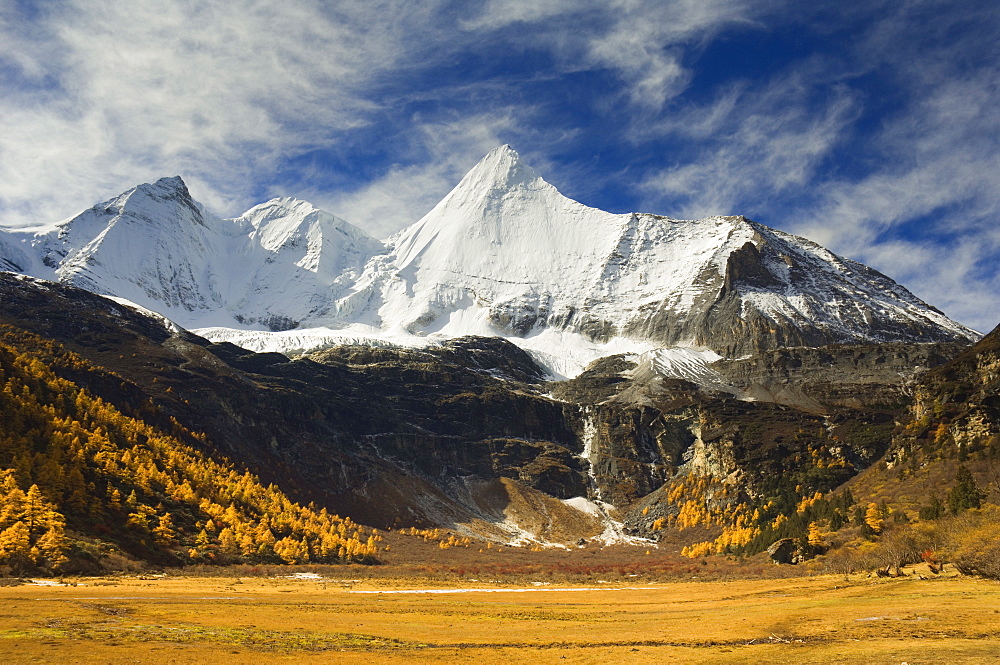 Yangmaiyong mountain, Yading Nature Reserve, Sichuan Province, China, Asia