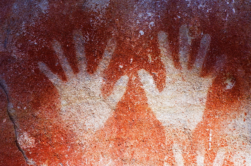 Aboriginal Rock Art at the Art Gallery, Carnarvon Gorge, Carnarvon National Park, Queensland, Australia, Pacific