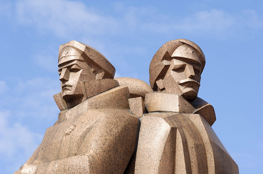 Monument to the Latvian Riflemen, Riga, Latvia, Baltic States, Europe