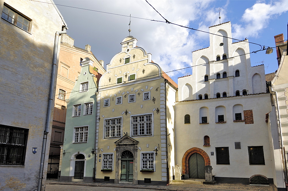 Architecture of the Old Town (the Three Brothers), Riga, Latvia, Baltic States, Europe