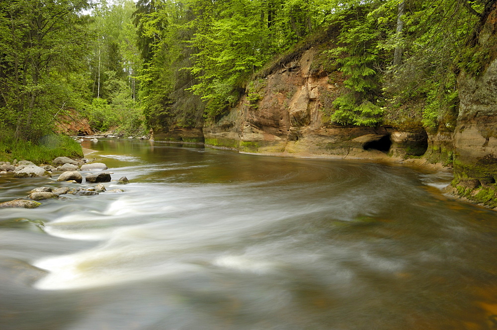 River Amata, Gauja National Park, Latvia, Baltic States, Europe