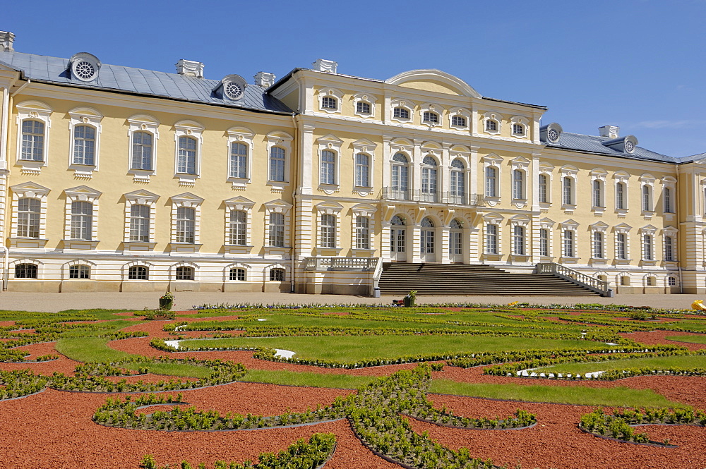 Rundale Palace, near Bauska, Latvia, Baltic States, Europe