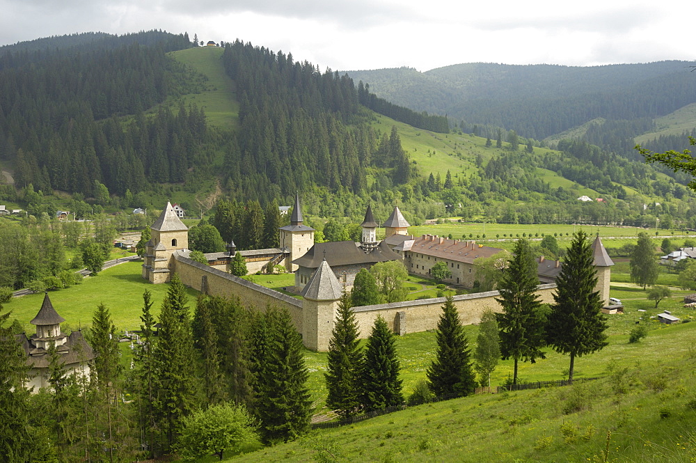 Painted monastery of Sucevita, Moldavia and Southern Bucovina area, Romania, Europe