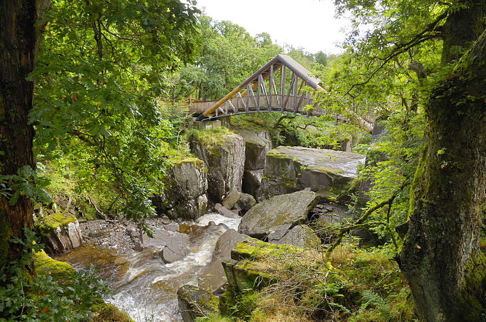 Bracklinn Falls, Callander, Loch Lomond and Trossachs National Park, Stirling, Scotland, United Kingdom, Europe