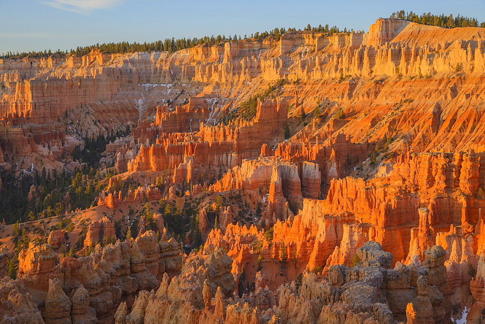 Bryce Canyon at dawn, from Sunset Point, Bryce Canyon National Park, Utah, United States of America, North America