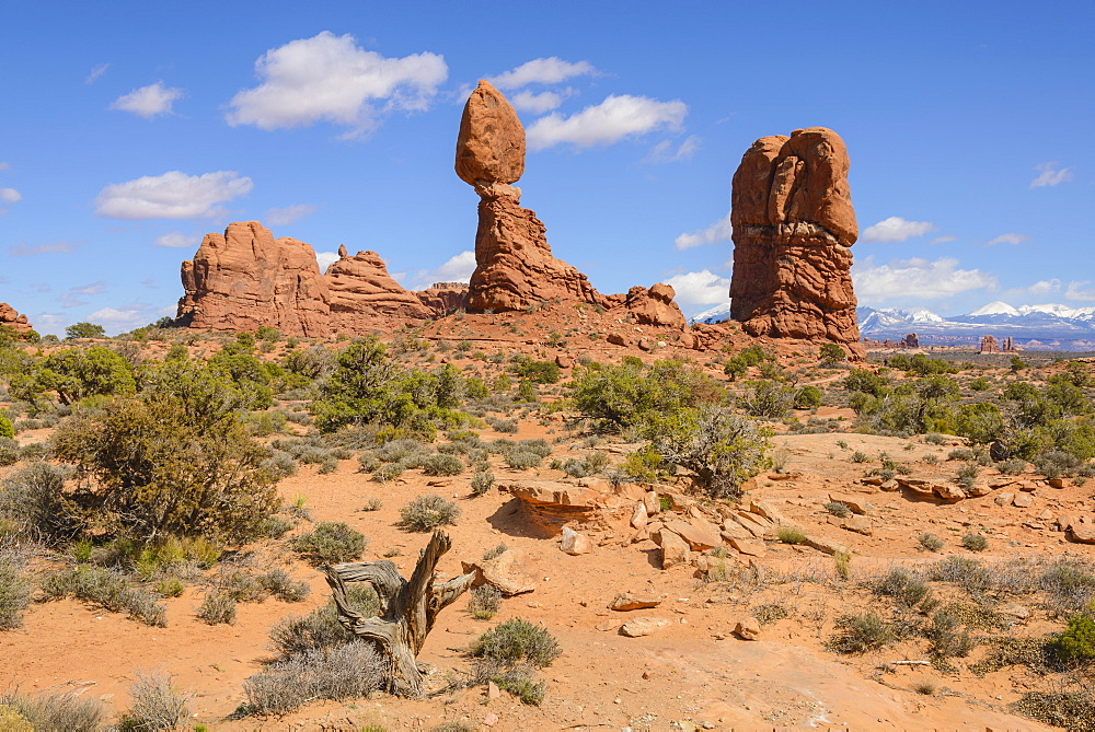 Balanced Rock, Arches National Park, Utah, United States of America, North America