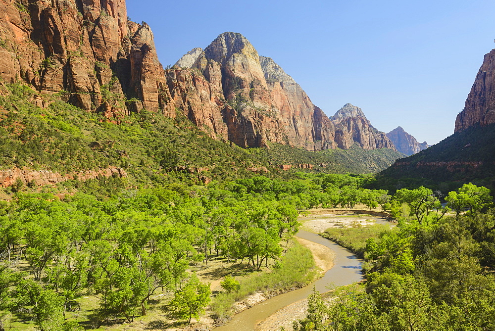 Virgin River, Zion National Park, Utah, United States of America, North America