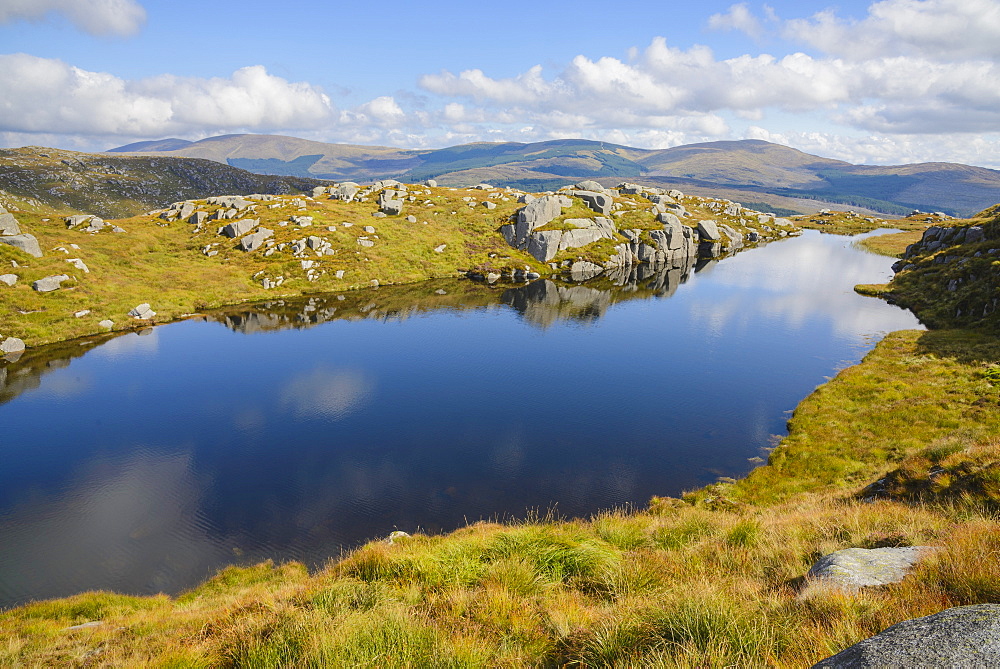 Dow Loch, Rig of the Jarkness and Craiglee walk, Galloway Hills, Dumfries and Galloway, Scotland, United Kingdom, Europe