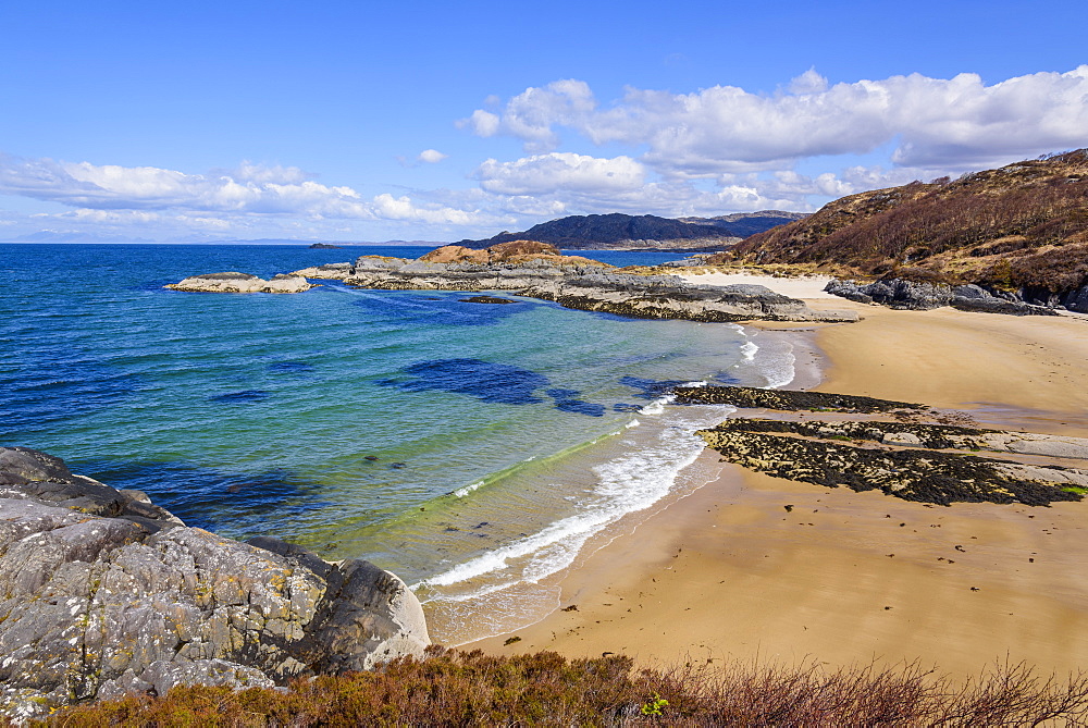 Singing Sands, beach, Kentra, Ardnamurchan Peninsula, Lochaber, Highlands, Scotland, United Kingdom, Europe