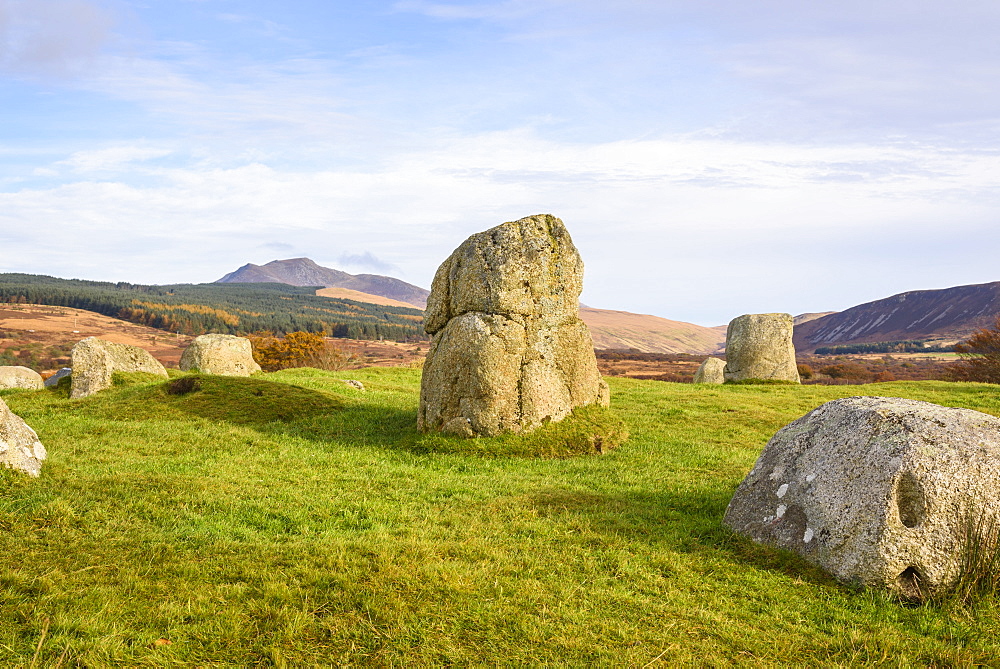 Fingals Cauldron, Machrie Moor stone circles, Isle of Arran, North Ayrshire, Scotland, United Kingdom, Europe