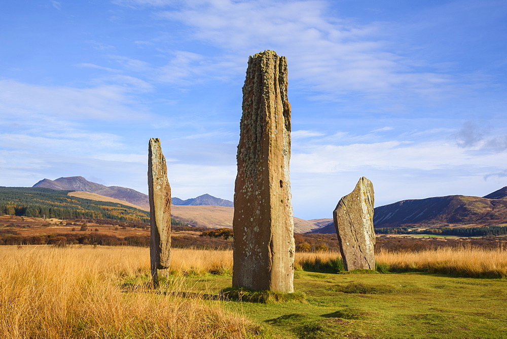 Machrie Moor stone circles, Isle of Arran, North Ayrshire, Scotland, United Kingdom, Europe