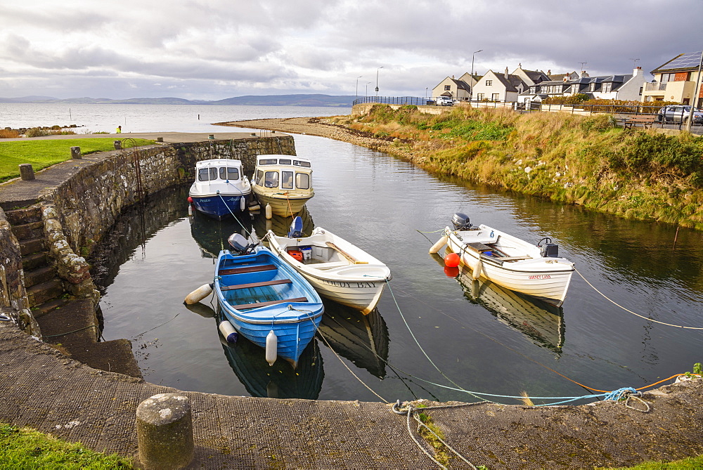 Blackwaterfoot harbour, Isle of Arran, North Ayrshire, Scotland, United Kingdom, Europe