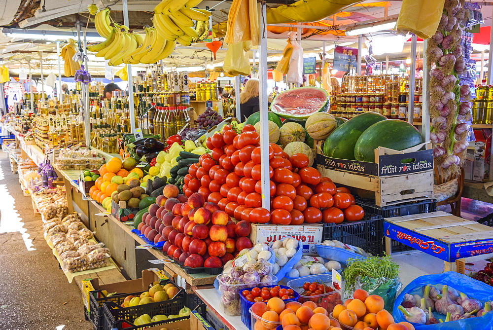 Fruit and vegetables, Market, Trogir Old Town, Croatia, Europe