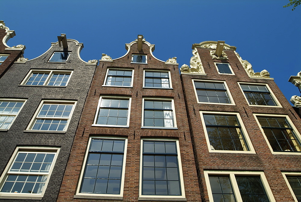 Town houses of Amsterdam, Holland, The Netherlands