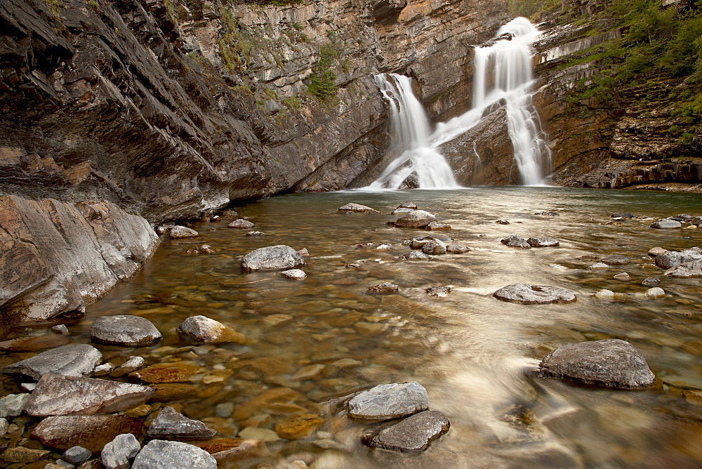 Cameron Falls, Waterton Lakes National Park, Alberta, Canada, North America